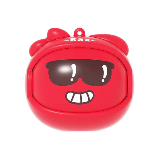 Jelliemons  red portable mini wireless Bluetooth speaker for kids music and travel play