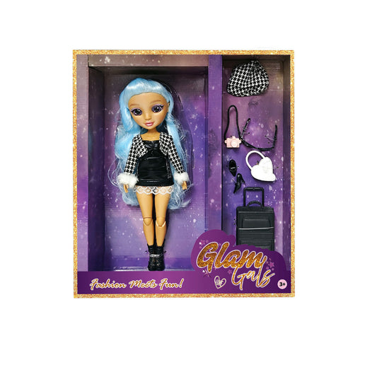 FASHION DOLL COOL GLAM GIRLZ 9"