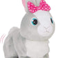 IMC Toys Club Petz Betsy interactive grey plush bunny hopping and moving ears