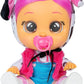 IMC Toys Cry Babies Dressy Dotty interactive doll with rooted pink hair and dalmatian outfit crying real water tears