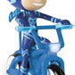 IMC Toys PJ Masks Catboy blue remote control wheelie bike with lights and stunt action for toddlers